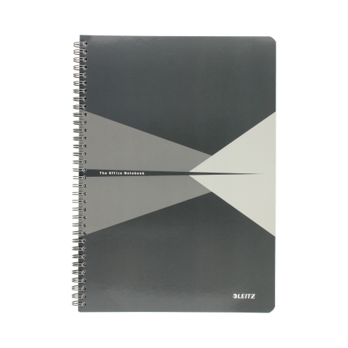 Kołonotatnik A4/90 kratka szary Office Card Leitz