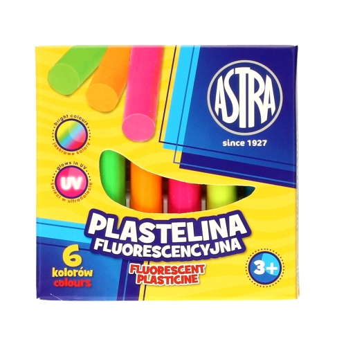 Plastelina 6kol fluor Astra 83811906