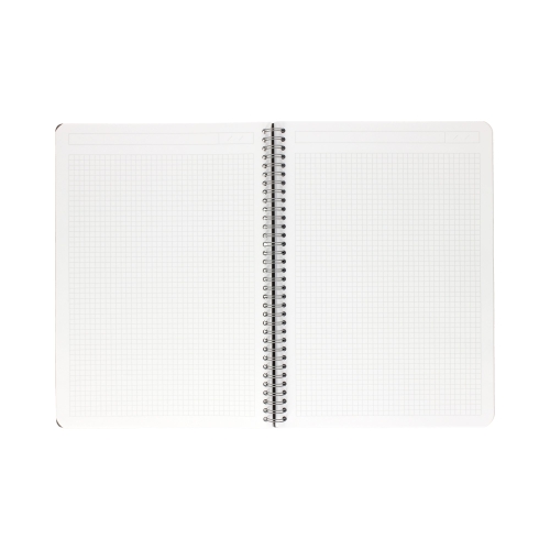 Kołonotatnik A4/90 kratka szary Office PP Leitz