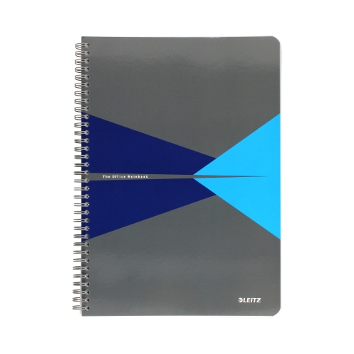 Kołonotatnik A4/90 kratka niebieski Office Card Leitz
