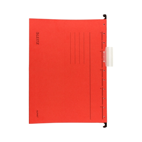 Teczka zawieszkowa A4 czerwona Alpha 1985