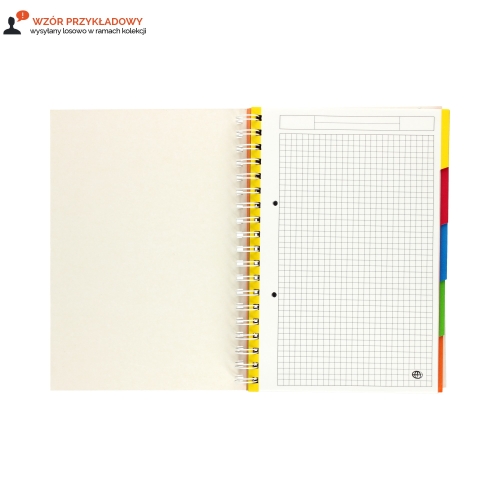 Kołozeszyt B5/160 kratka 5kol register Interdruk