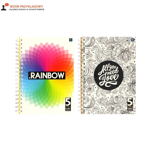 Kołozeszyt B5/160 kratka 5kol register Interdruk