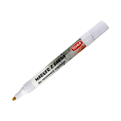 Marker do renowacji napisów biały Toma TO-44872