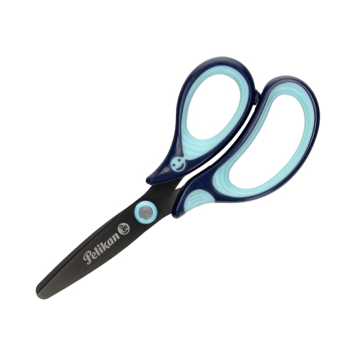 Nożyczki ergonomiczne 14cm dla praworęcznych niebieskie Pelikan Griffix