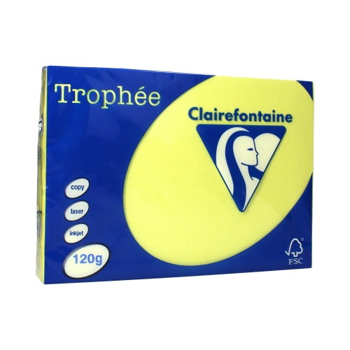 Papier ksero A4 120g żółty Trophee