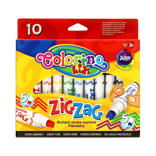Flamastry 10kol ZigZag Colorino 34647PTR