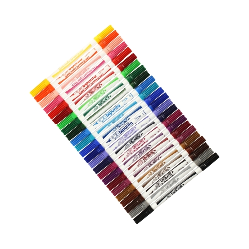 Flamastry 24kol dwustronne Fibracolor