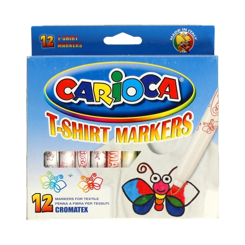 Flamastry do tkanin 12kol Cromatex Carioca 40957