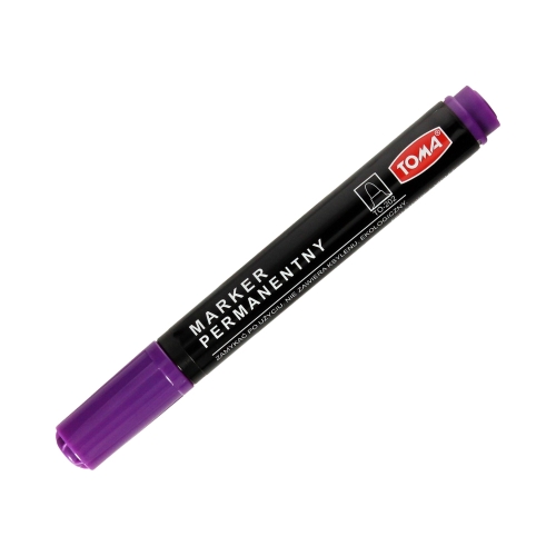 Marker permanentny 2.5mm fioletowy okrągły Toma TO-202