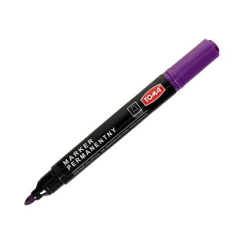 Marker permanentny 2.5mm fioletowy okrągły Toma TO-202