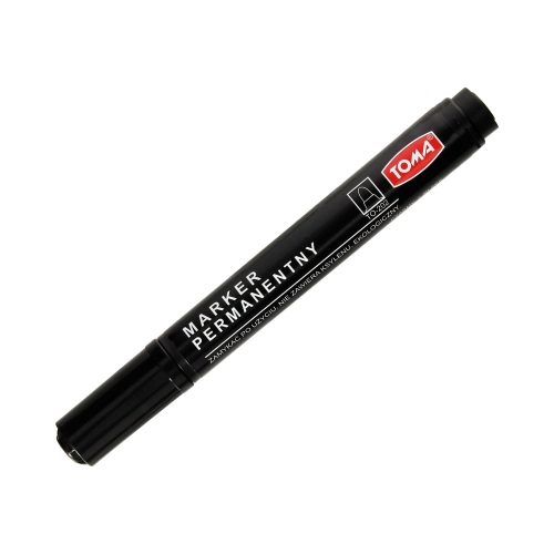 Marker permanentny 2.5mm czarny okrągły Toma TO-202