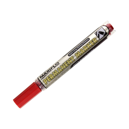 Marker permanentny czerwony okrągły Pentel Maxiflo NLF50