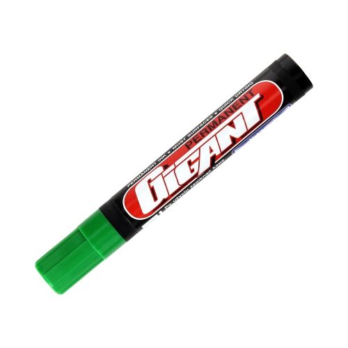 Marker permanentny 1.0-5.0mm zielony ścięty Kamet Gigant