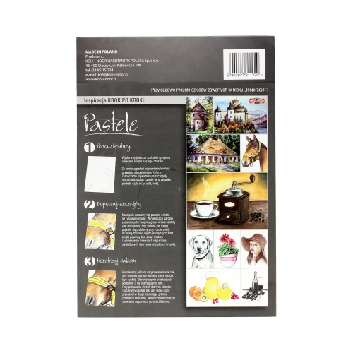 Blok do pasteli A4/20 220g Inspiracje - gotowe szablony Koh i Noor INPA 