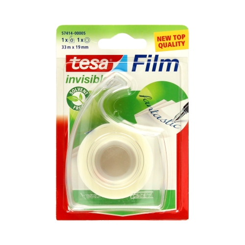 Taśma klejąca 19mmx33m invisible + podajnik Tesa