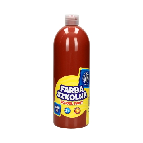 Farba szkolna brązowa 1l Astra