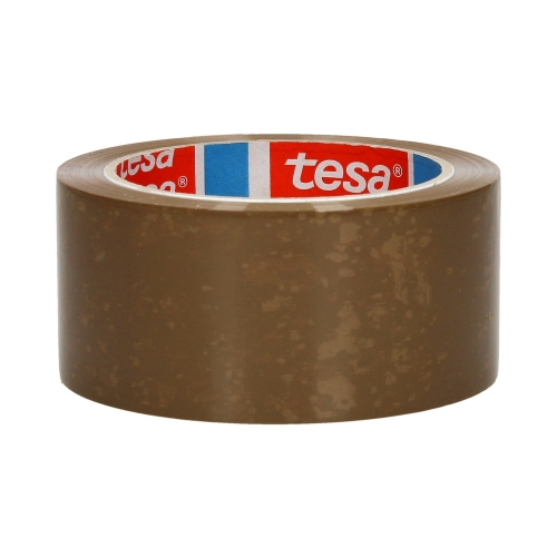 Taśma klejąca 48mm x 66m brązowa kauczukowa Tesa