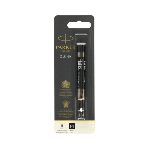Wkład długopisowy żelowy czarny M Parker - 2szt.