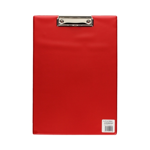 Deska klip A4 czerwona Biurfol