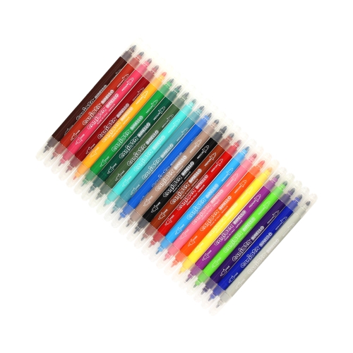 Flamastry 24kol dwustronne Birello Carioca