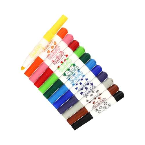 Flamastry 12kol stemple Carioca