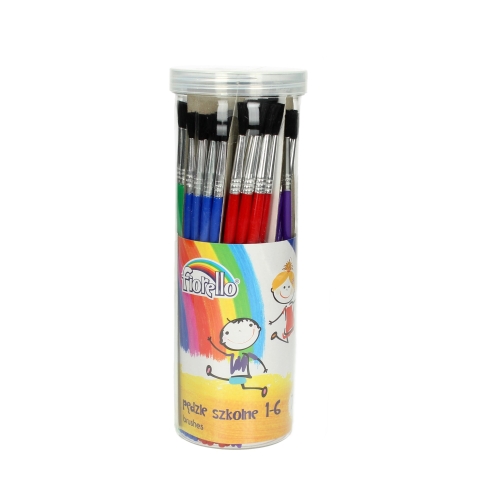 Pędzel akwarelowy 1-6 Fiorello - 72szt.