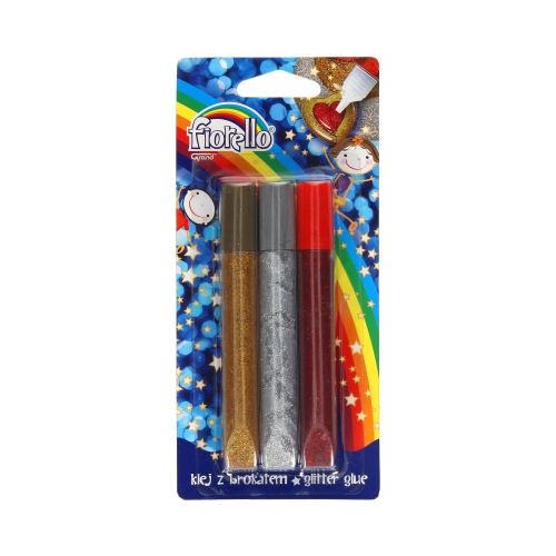 Klej z brokatem 3kol Fiorello