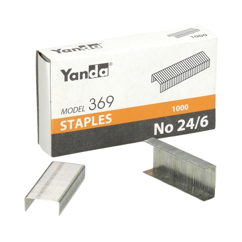 Zszywki 24/6 cynkowe (1000) Yanda
