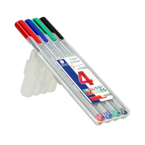 Cienkopisy 0.3mm 4kol Triplus S334 SB4