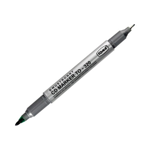 Marker CD 0.5-0.8 zielony dwustronny Toma TO-32042