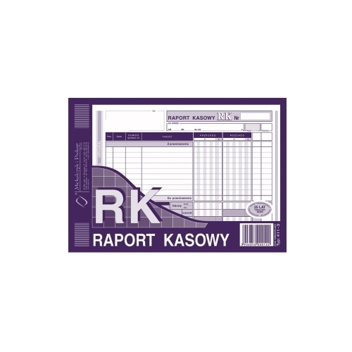 Raport kasowy A5 MP 411-3