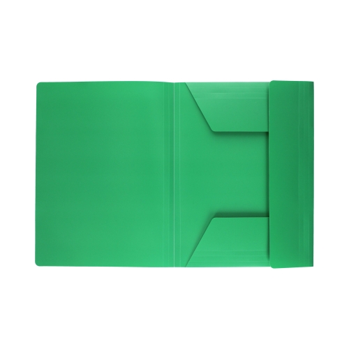 Teczka gumka A4 zielona PP D'Rect 009085