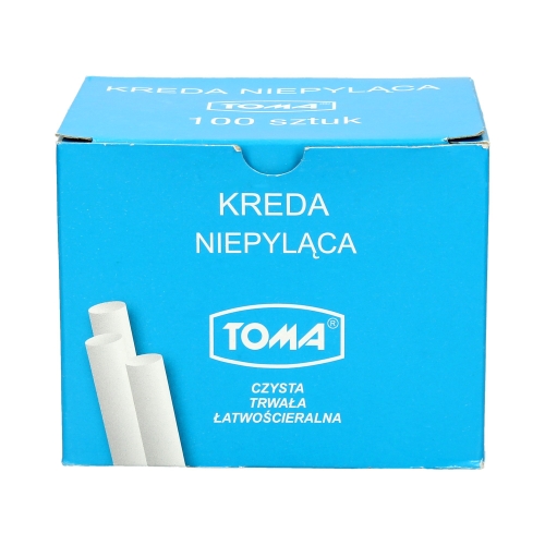 Kreda biała niepyląca 100 szt. w opak. Toma