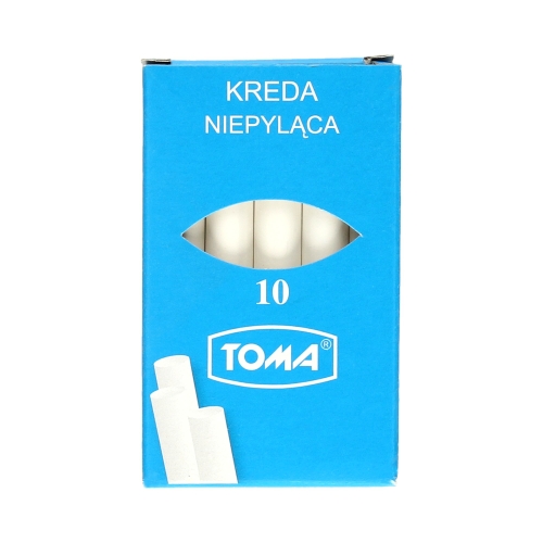 Kreda biała niepyląca 10 szt. w opak. Toma