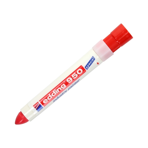Marker przemysłowy 10.0mm czerwony okrągły Edding 950