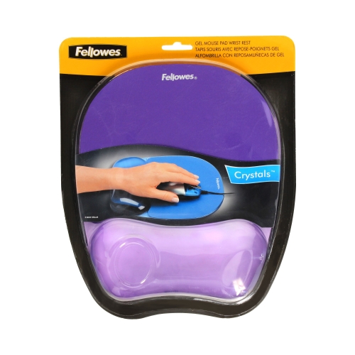 Podkładka pod mysz i nadgarstek fioletowa Crystal Fellowes 9144104