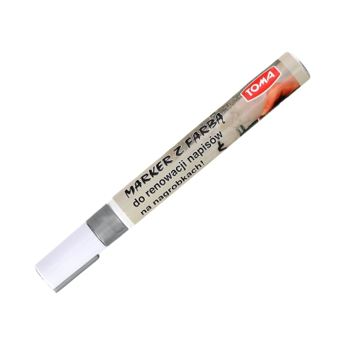 Marker do renowacji napisów srebrny Toma TO-44892