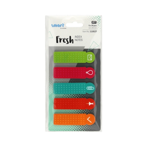 Zakładki indeksujące 12x45/25 5kol PP Info