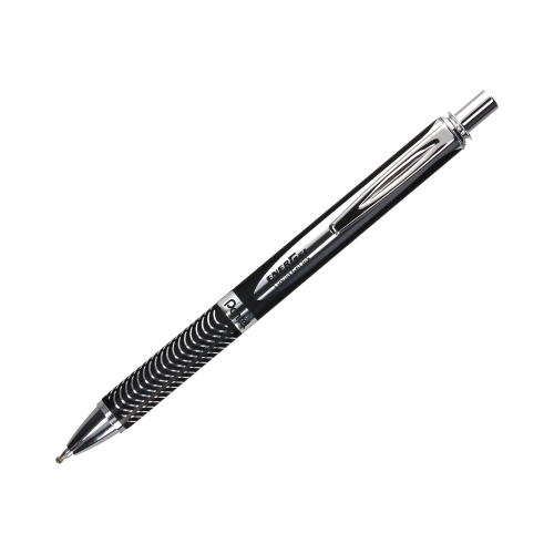 Pióro kulkowe automatyczne 0.7mm czarny - obudowa aluminium Energel BL407