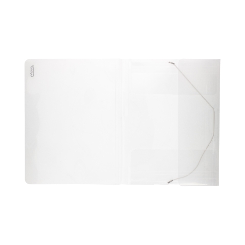 Teczka z gumką A4/PP biała Grand ZP041