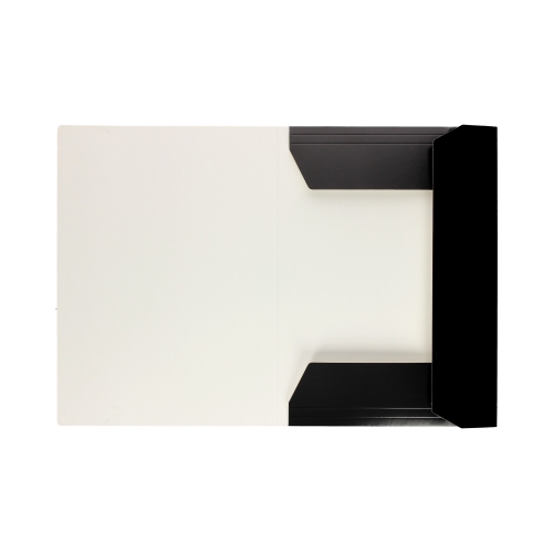 Teczka gumka A4 czarna lakierowana Interdruk