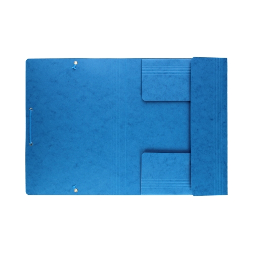 Teczka gumka A4 niebieska preszpan Interdruk