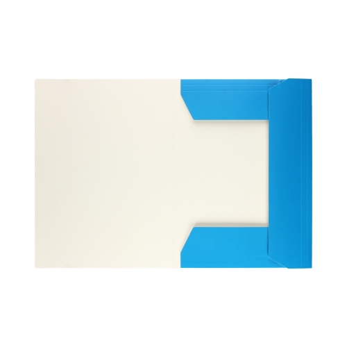 Teczka gumka A4+ fluo niebieska Interdruk