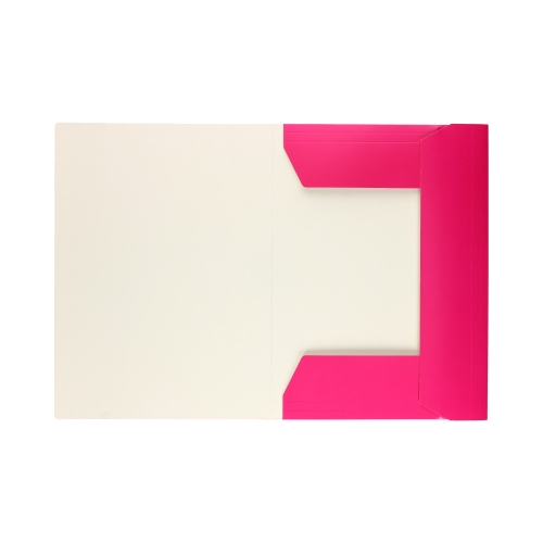 Teczka gumka A4+ fluo różowa Interdruk
