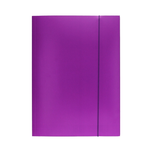 Teczka gumka A4+ fluo fioletowa Interdruk