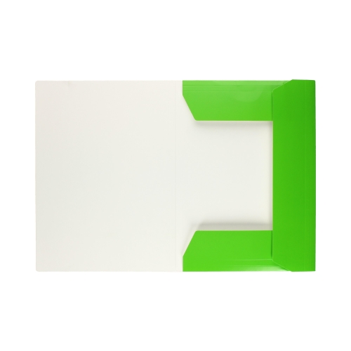 Teczka gumka A4+ fluo zielona Interdruk