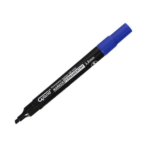 Marker permanentny 1-4.8mm niebieski ścięty Grand GR-103C