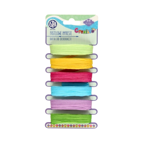 Rafia dekoracyjna Pastelowe Impresje 5m (6) Astra 335118005
