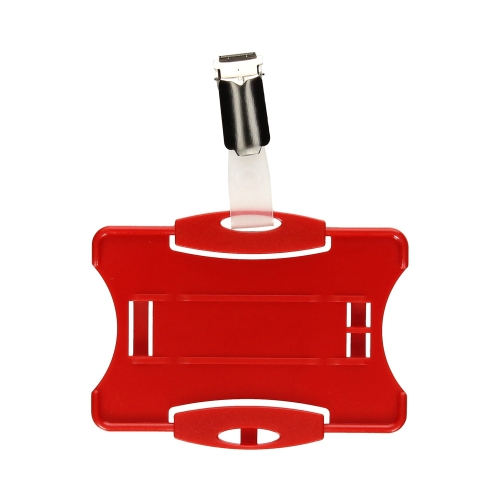 Identyfikator - etui na kartę 85x54 czerwony Durable